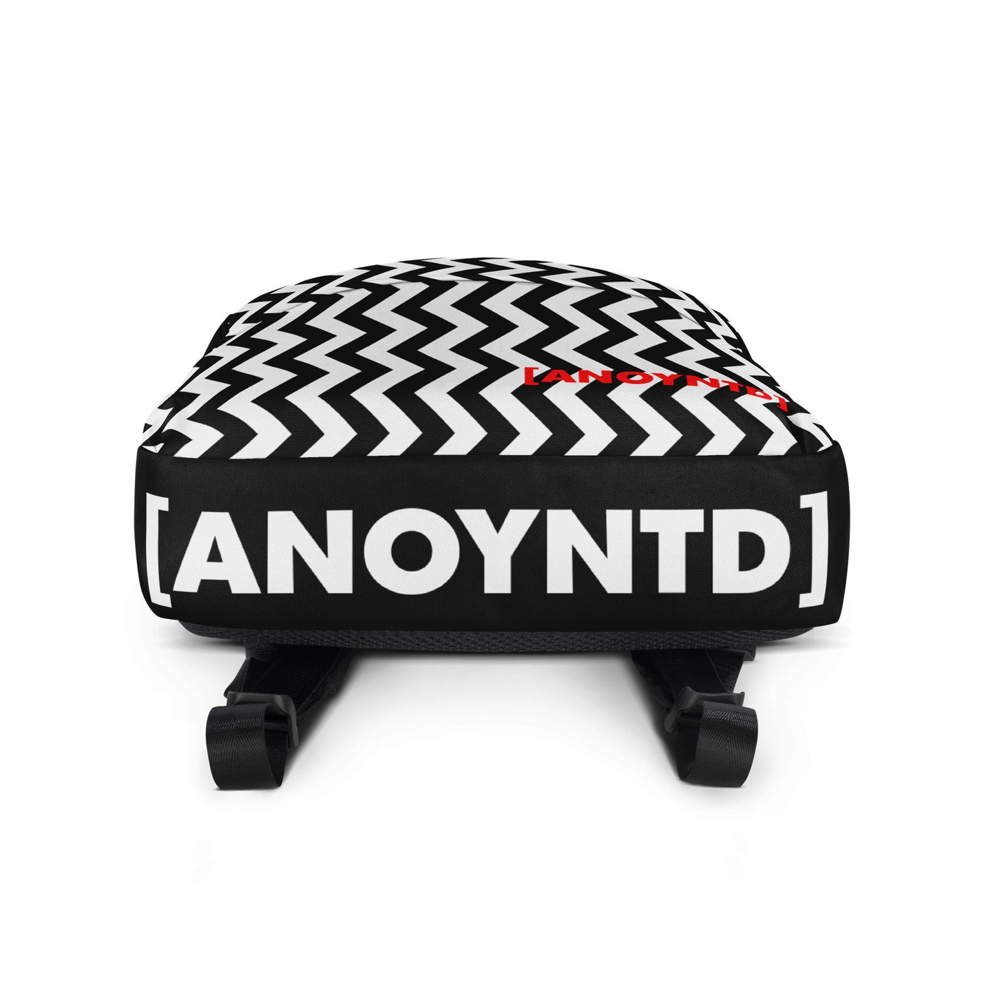 ANOYNTD Black ZIG ZAG Backpack