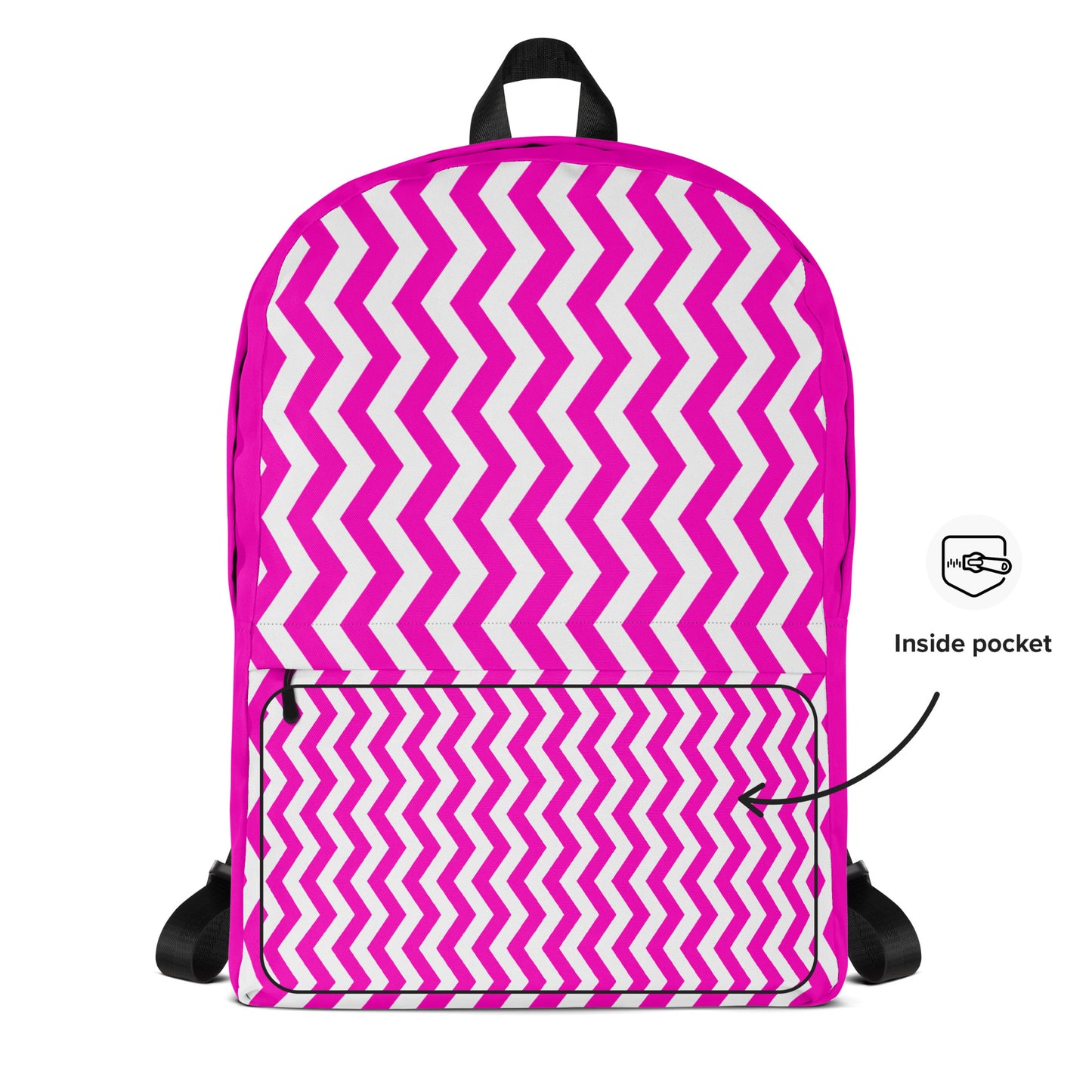 ANOYNTD Pink ZIGZAG Backpack