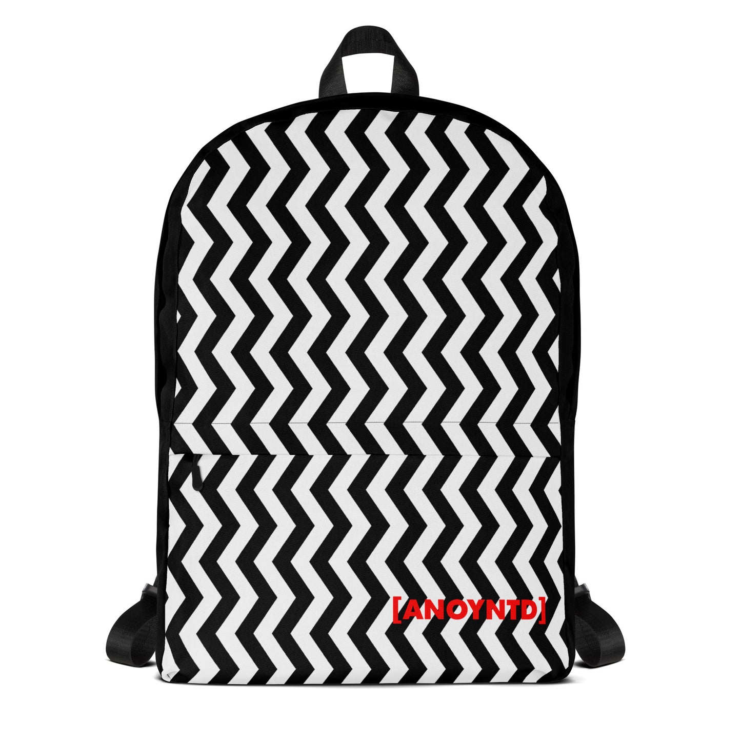 ANOYNTD Black ZIG ZAG Backpack