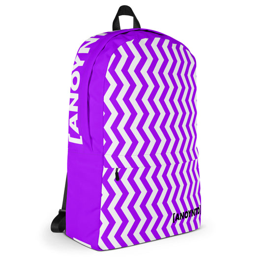 ANOYNTD Purple ZIG ZAG Backpack