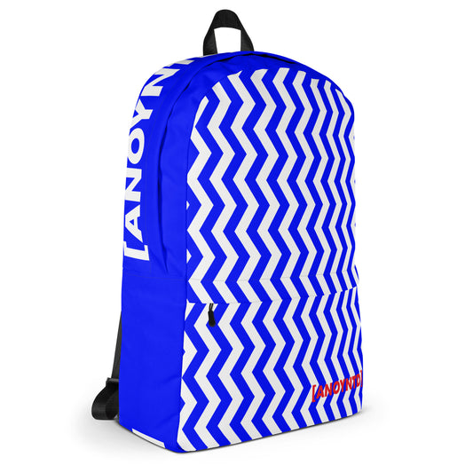 ANOYNTD Blue ZIG ZAG Backpack