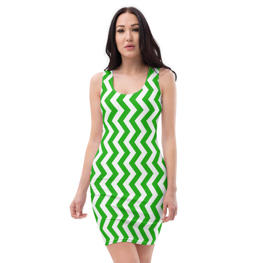 YOWNII Zig Zag (Gr) Bodycon dress