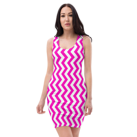 YOWNII Zig Zag (Pi) Bodycon dress