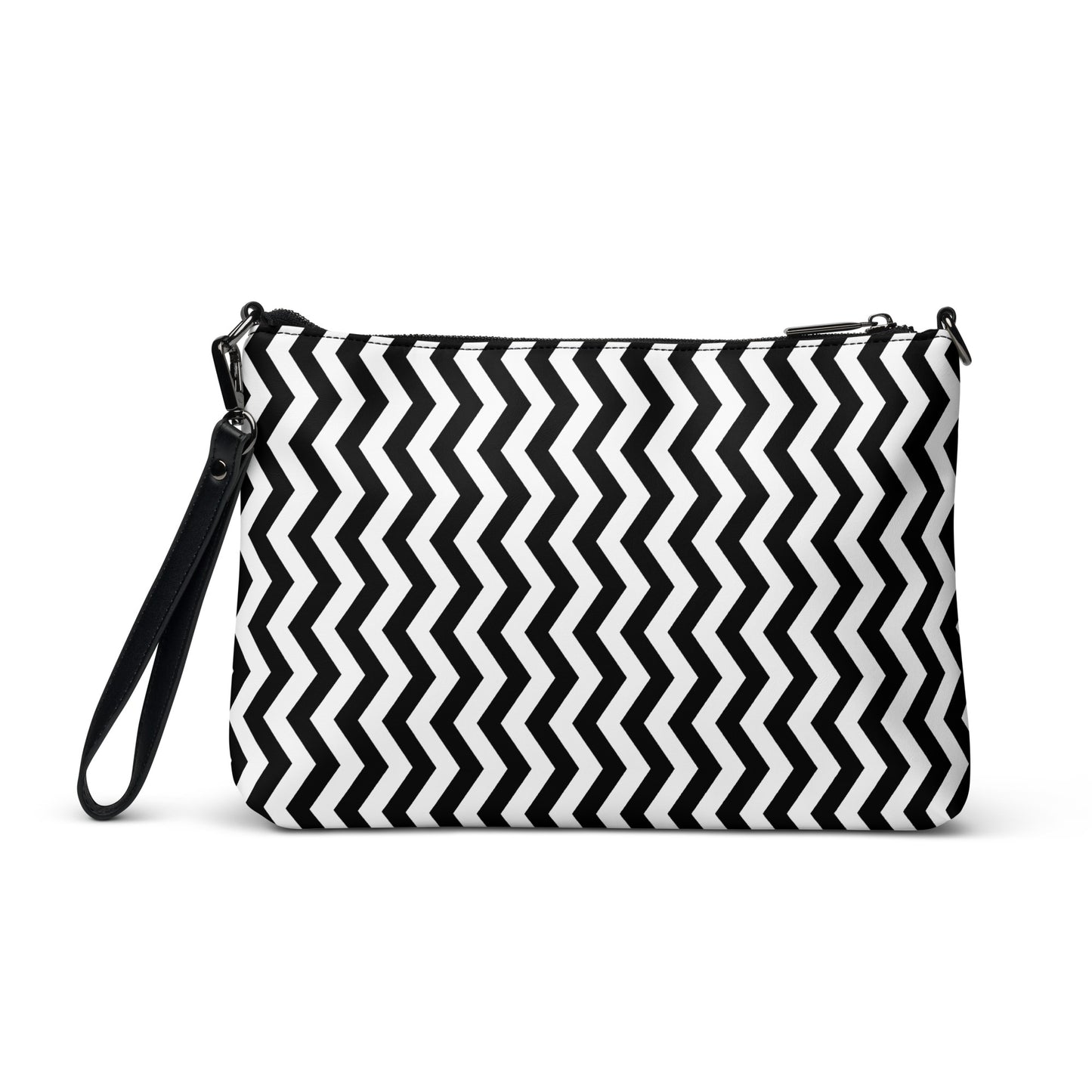 ANOYNTD Black/White ZIG ZAG Crossbody bag