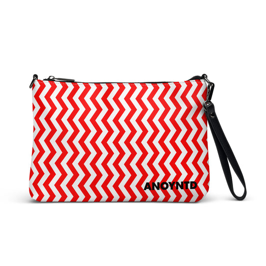 ANOYNTD Red ZIG ZAG Crossbody bag