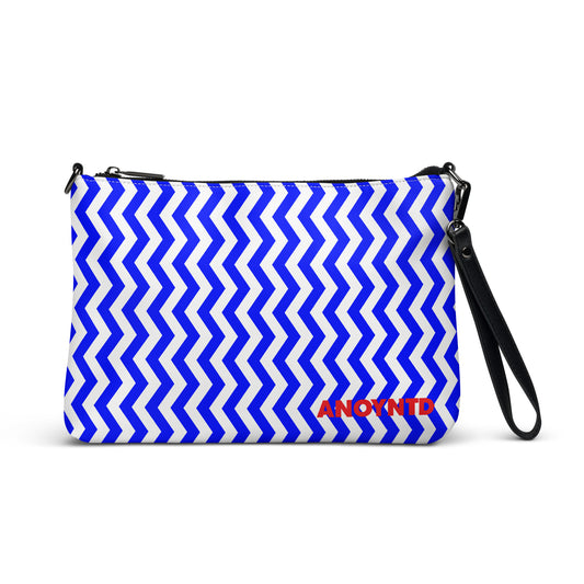 ANOYNTD Blue ZIG ZAG Crossbody bag