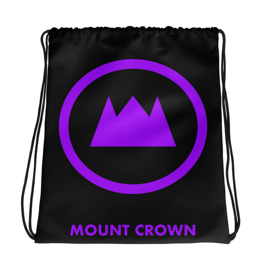 MOUNT CROWN (Pur) Drawstring bag