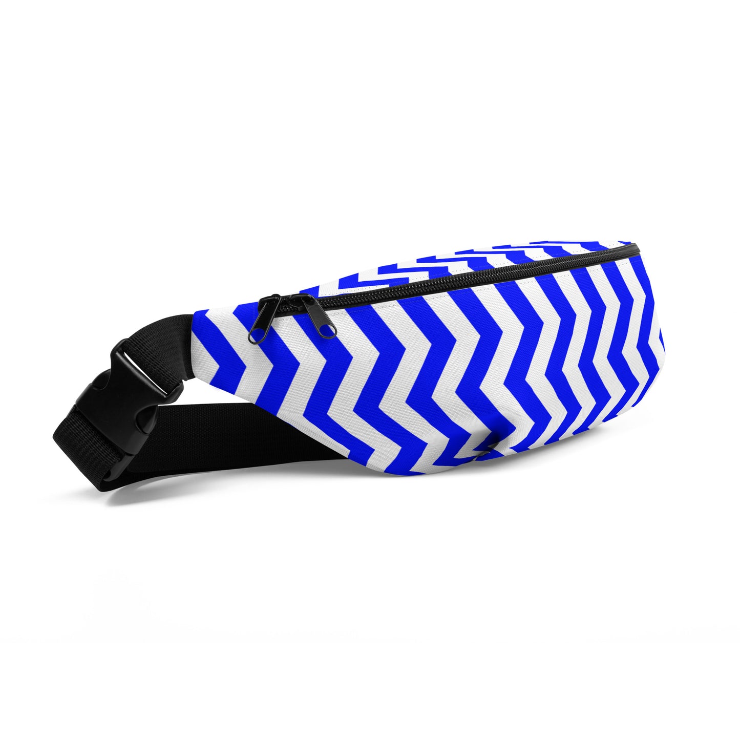 ANOYNTD Blue ZIG ZAG Fanny Pack