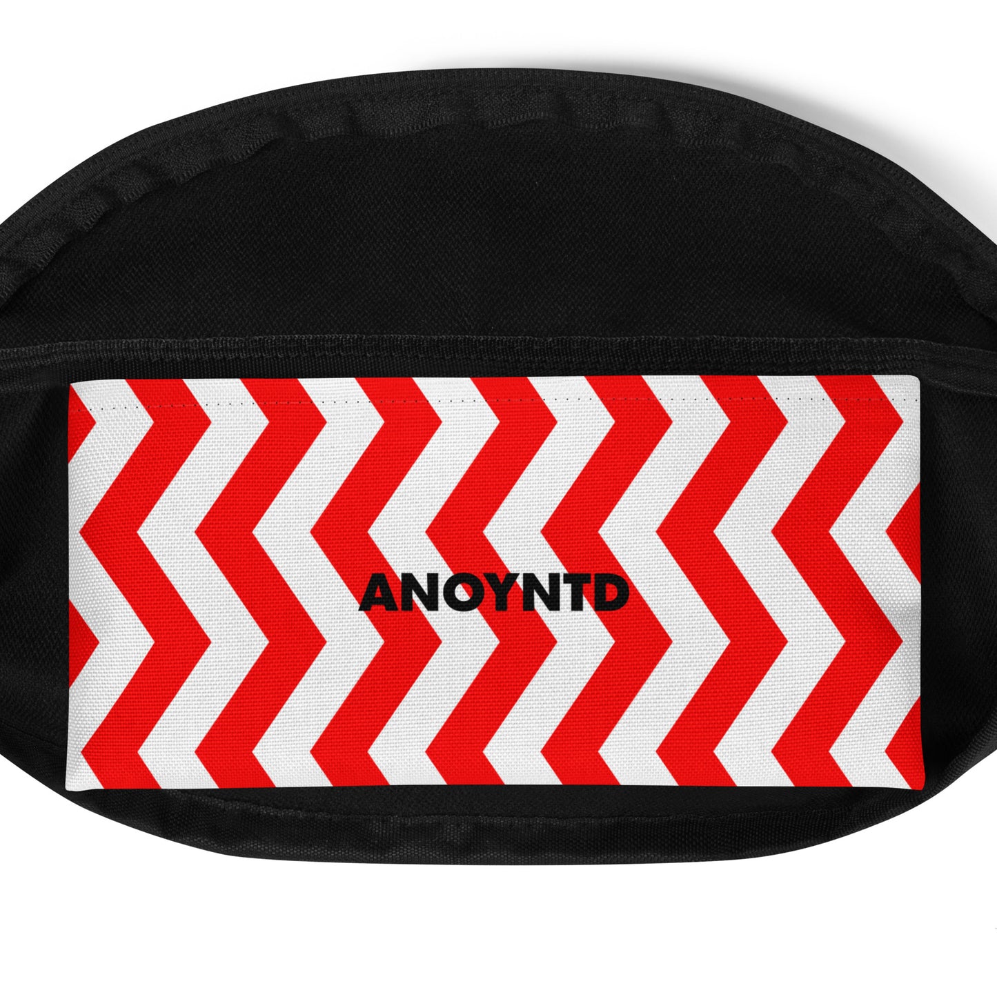 ANOYNTD Red ZIG ZAG Fanny Pack