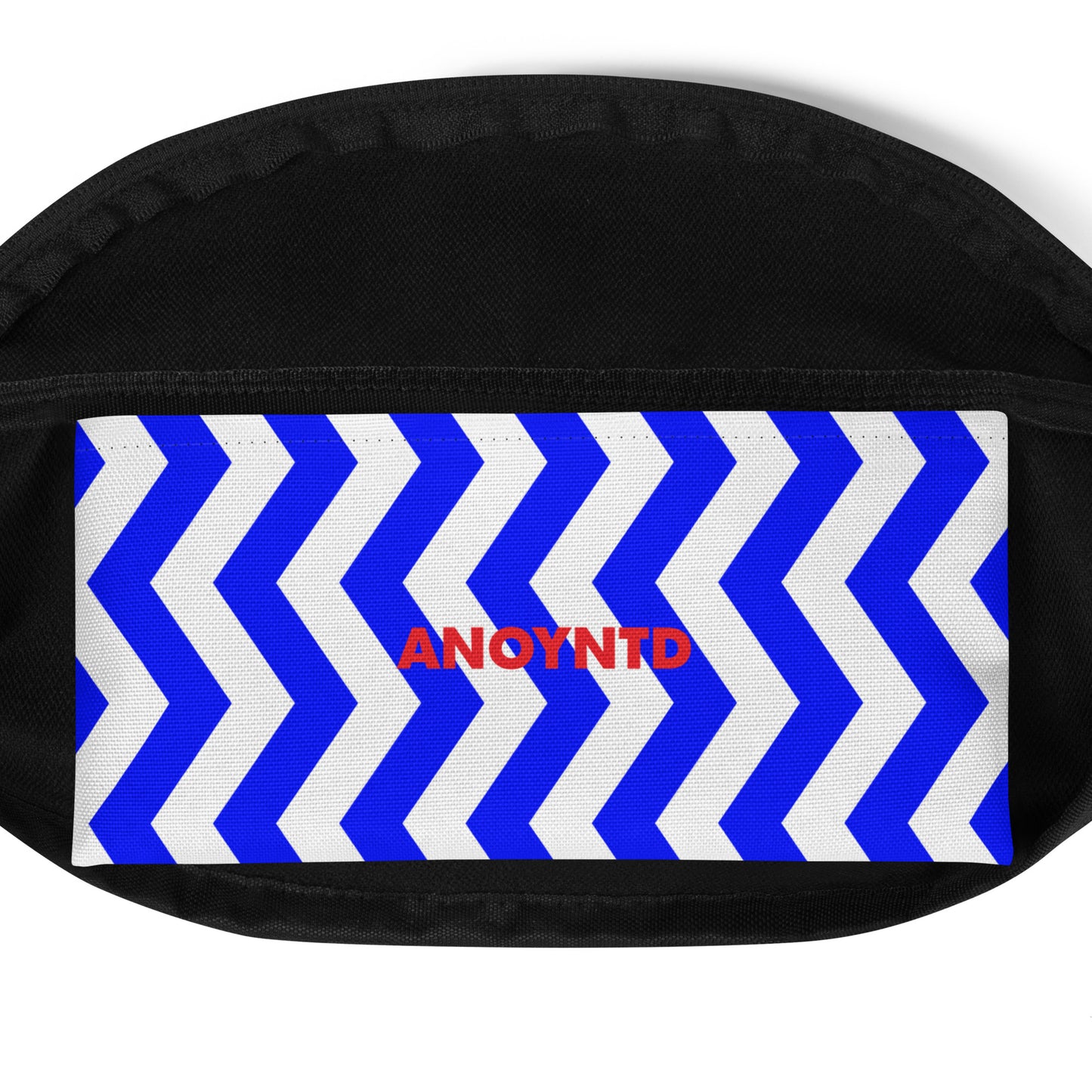 ANOYNTD Blue ZIG ZAG Fanny Pack