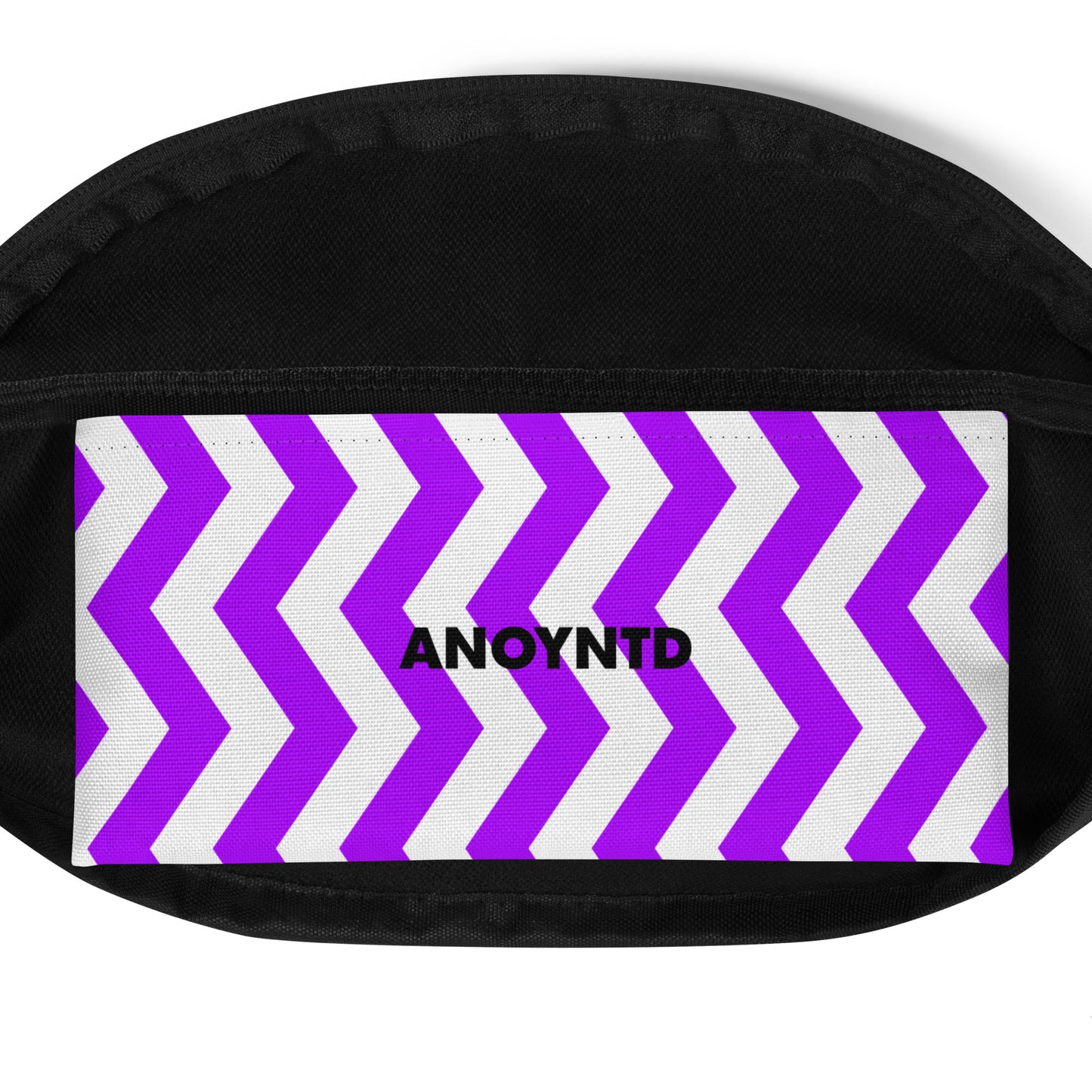 ANOYNTD Purple ZIG ZAG Fanny Pack