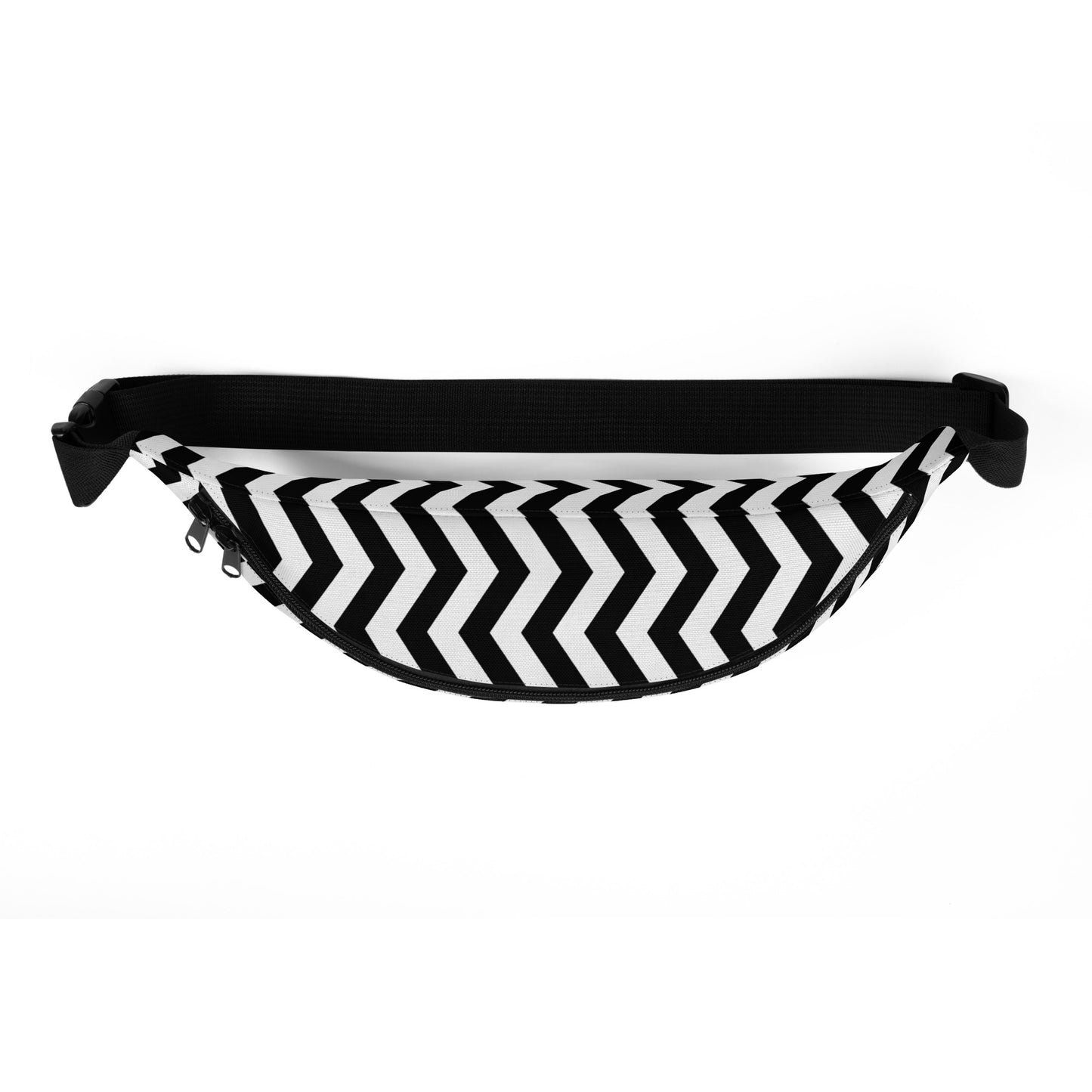 ANOYNTD Black/White ZIG ZAG Fanny Pack