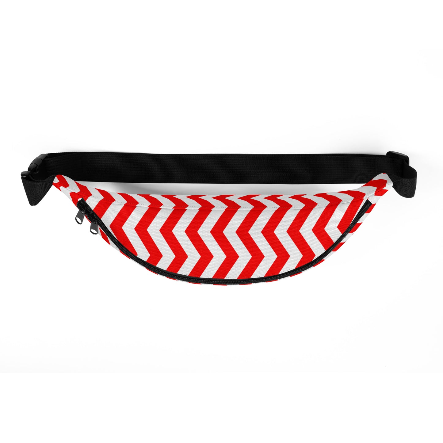 ANOYNTD Red ZIG ZAG Fanny Pack