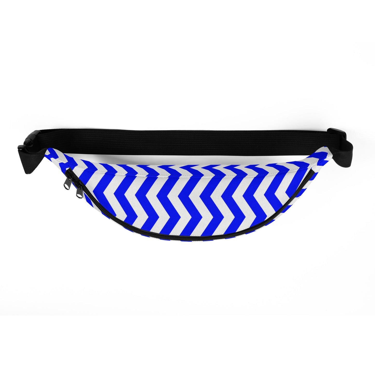 ANOYNTD Blue ZIG ZAG Fanny Pack