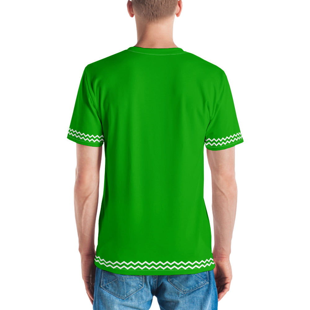 ANOYNTD Green ZIG ZAG Men's T-shirt