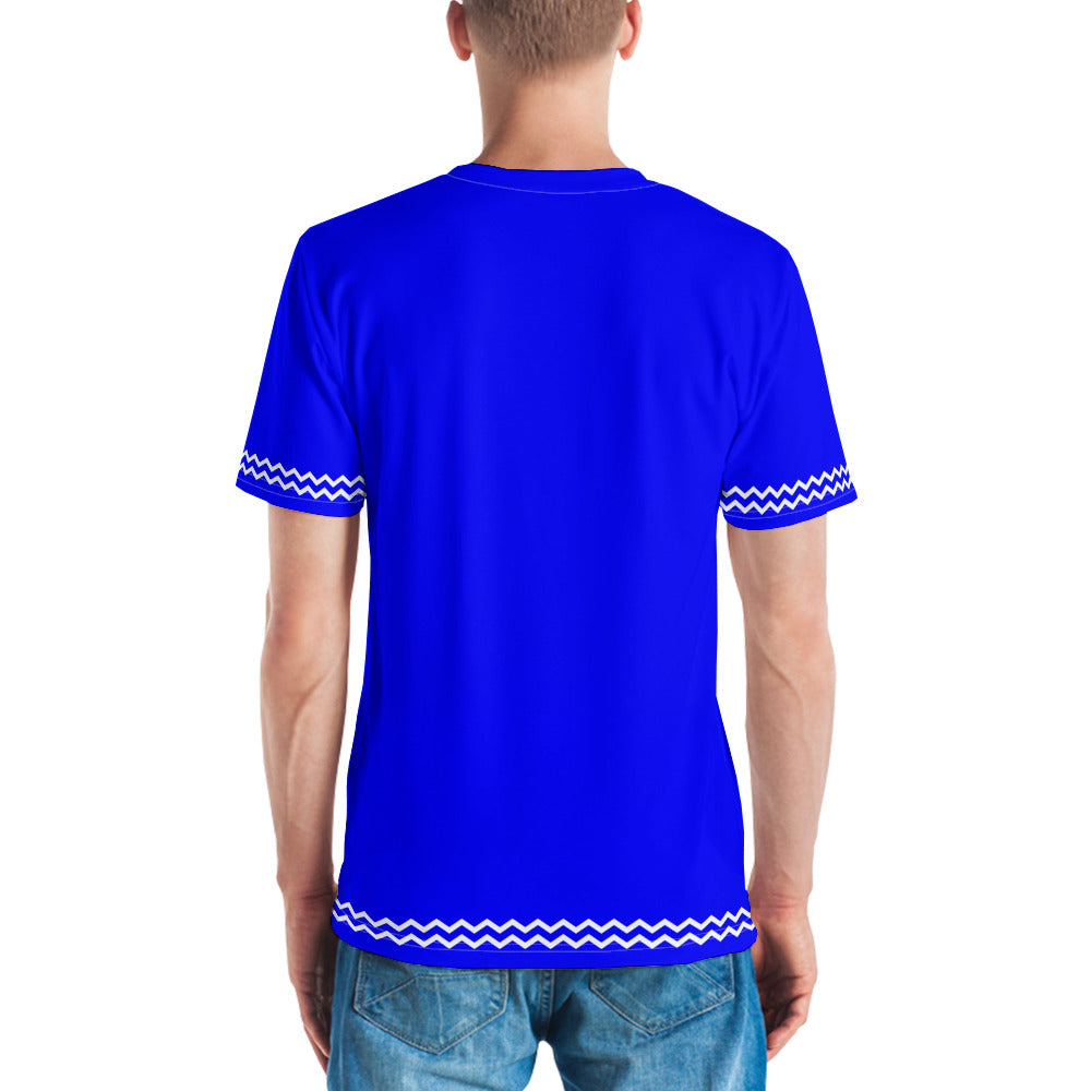 ANOYNTD Blue ZIG ZAG Men's T-shirt