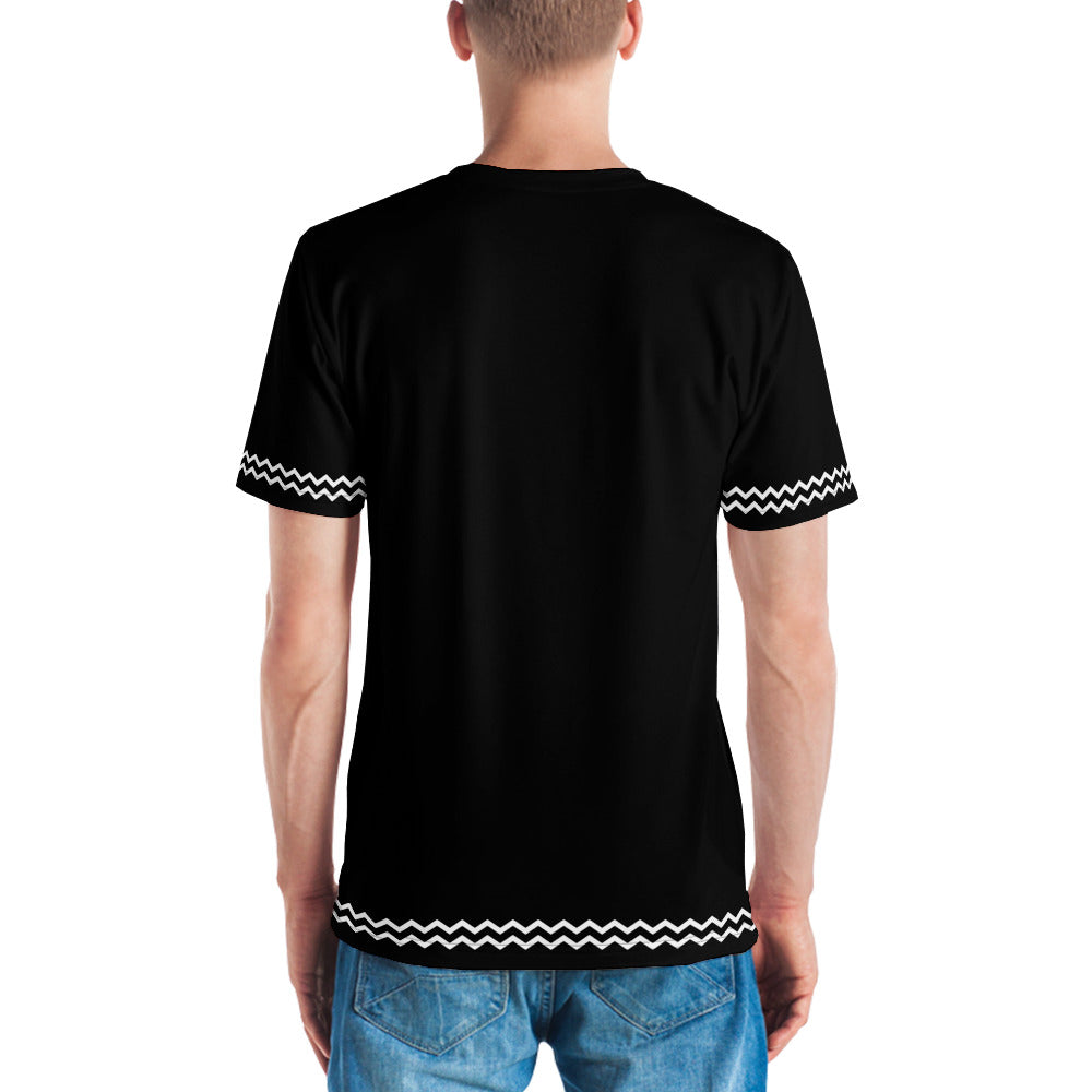 ANOYNTD Black ZIG ZAG Men's T-shirt