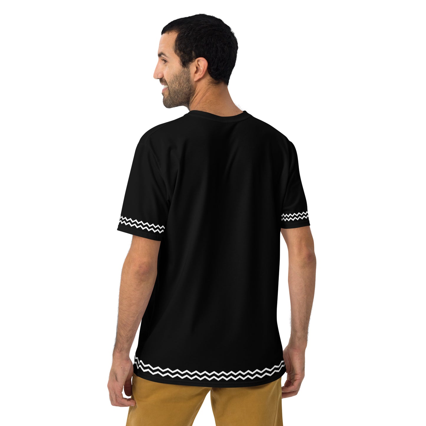 ANOYNTD Black ZIG ZAG Men's T-shirt