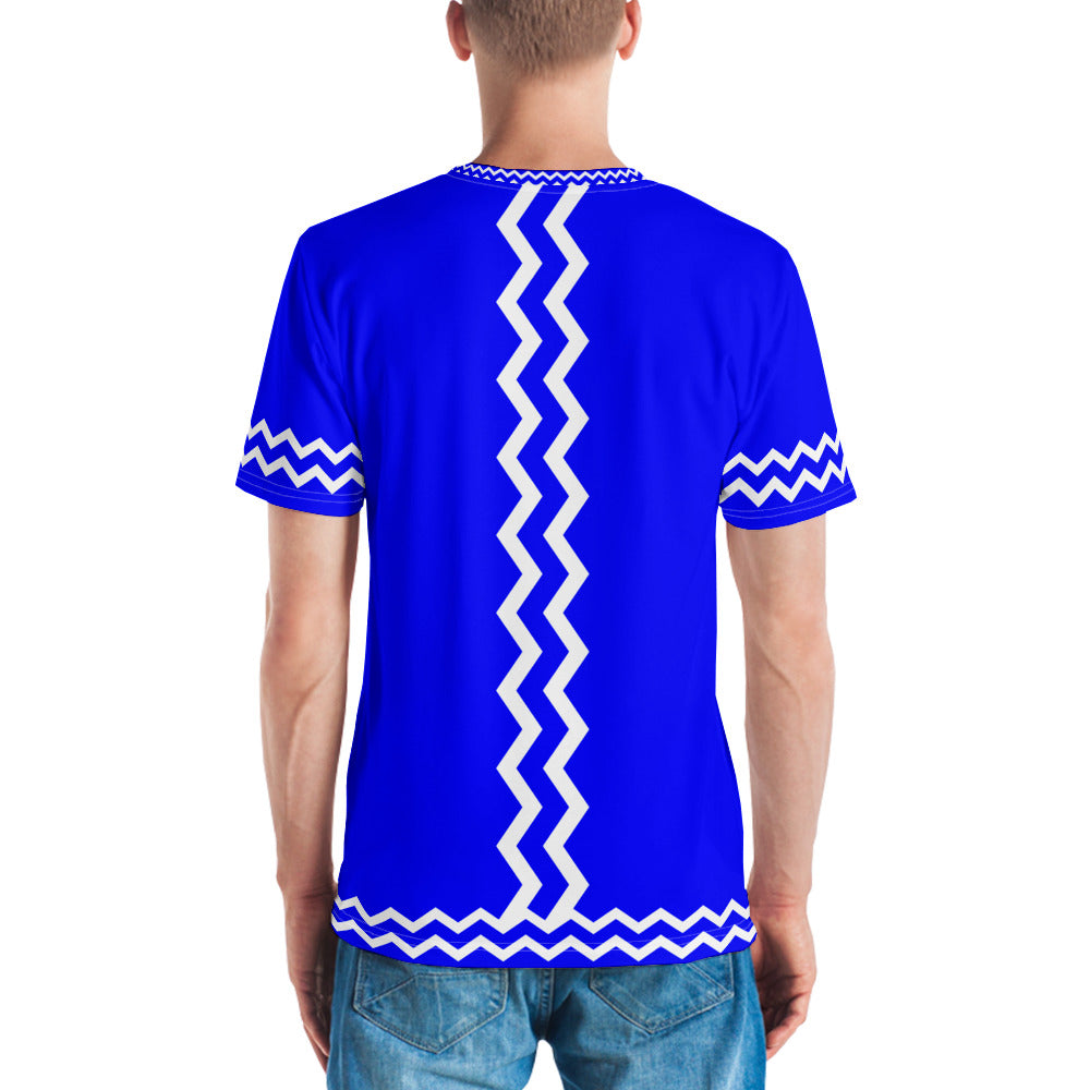 ANOYNTD Blue ZIG ZAG Men's T-shirt