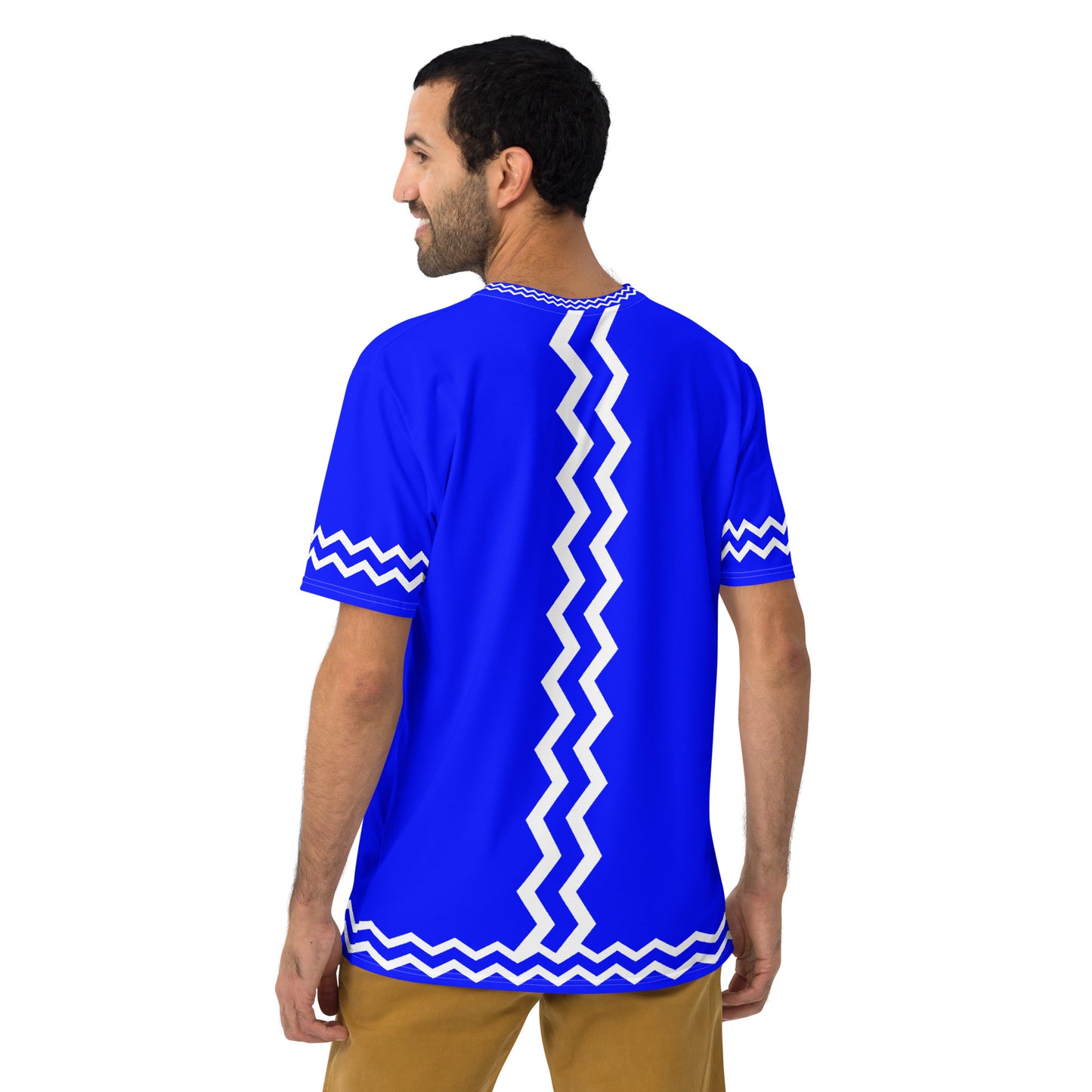 ANOYNTD Blue ZIG ZAG Men's T-shirt