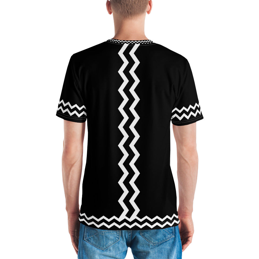 ANOYNTD Black ZIG ZAG Men's T-shirt