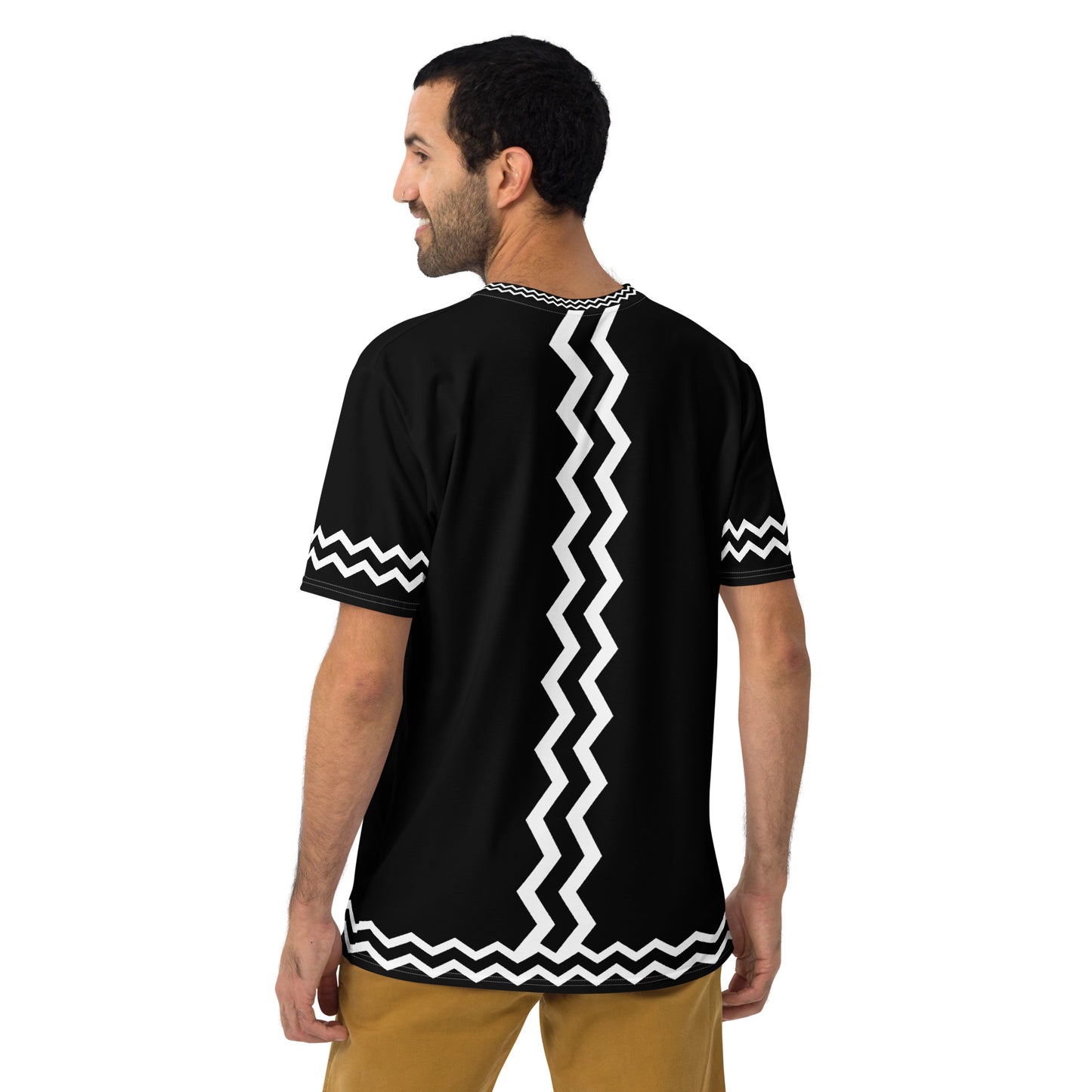 ANOYNTD Black ZIG ZAG Men's T-shirt