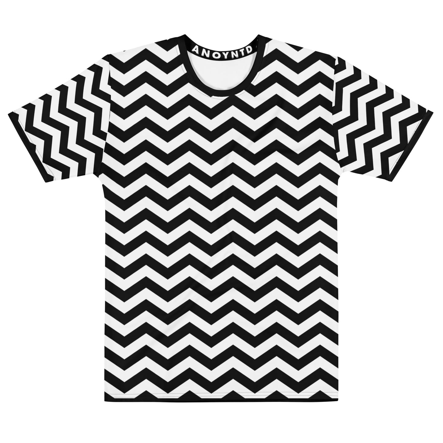 ANOYNTD [ZIGZAG] (BlkWh) Men's T-shirt