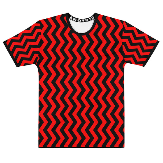 ANOYNTD [ZIGZAG] (R/Blk) Men's T-shirt