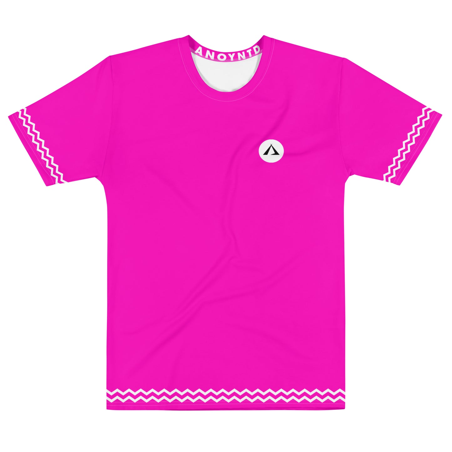 ANOYNTD Pink ZIG ZAG Men's T-shirt