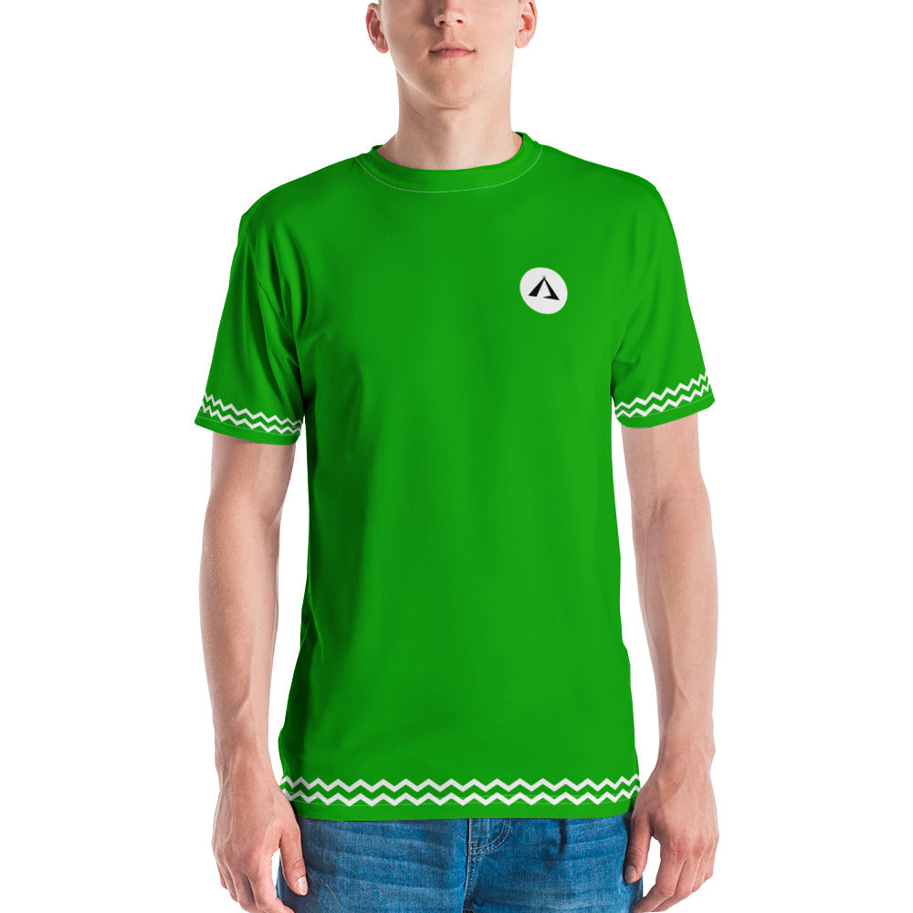 ANOYNTD Green ZIG ZAG Men's T-shirt