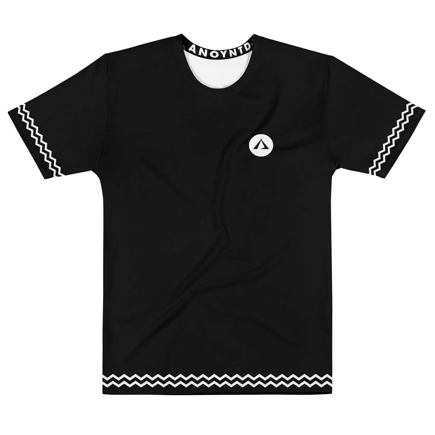 ANOYNTD Black ZIG ZAG Men's T-shirt