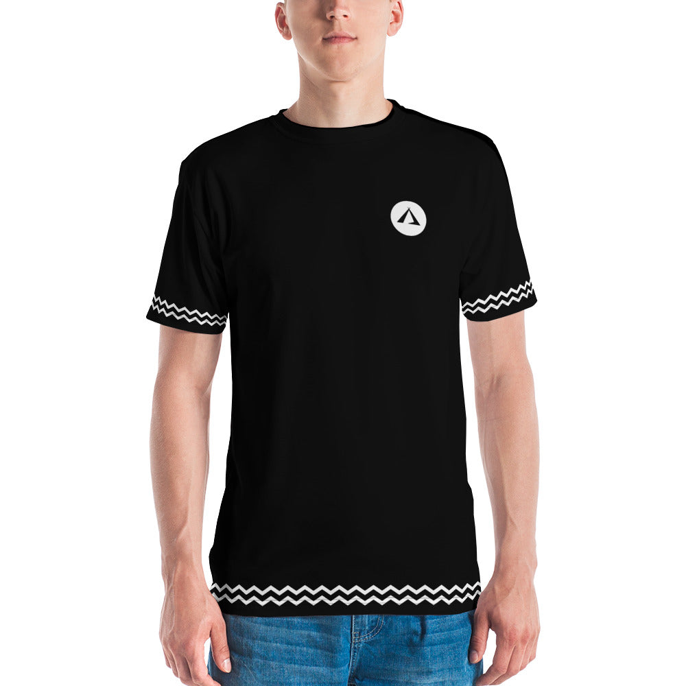 ANOYNTD Black ZIG ZAG Men's T-shirt