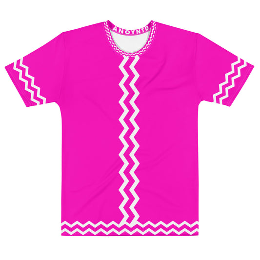 ANOYNTD Pink ZIG ZAG Men's T-shirt