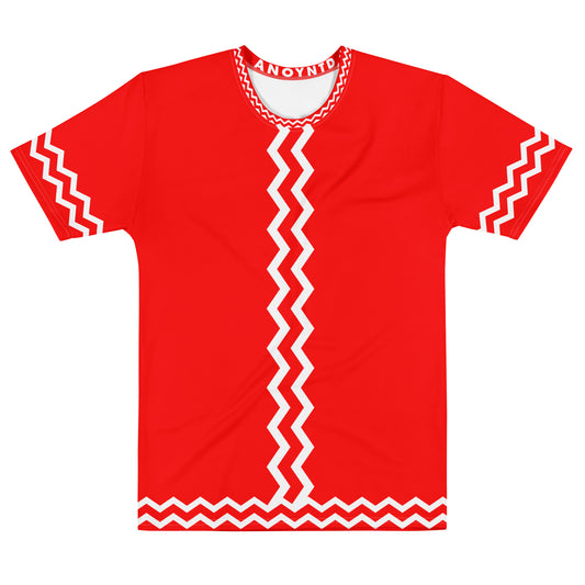 ANOYNTD Red ZIG ZAG Men's T-shirt