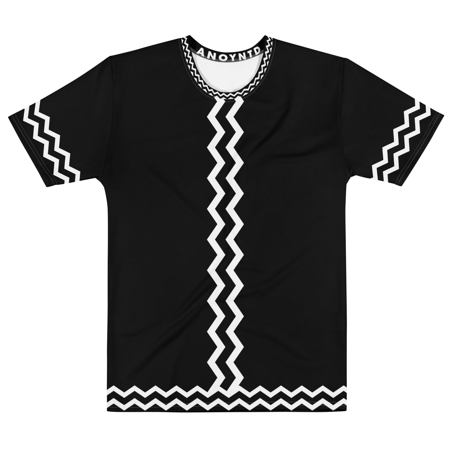 ANOYNTD Black ZIG ZAG Men's T-shirt