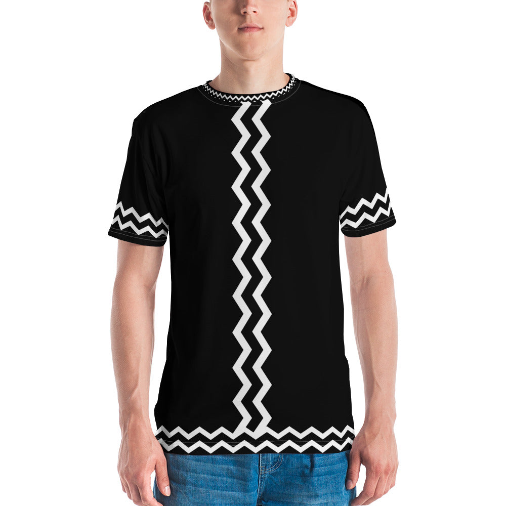 ANOYNTD Black ZIG ZAG Men's T-shirt