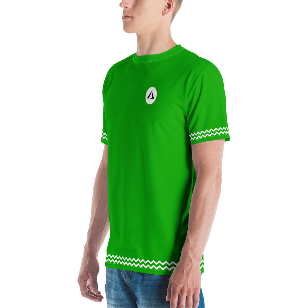 ANOYNTD Green ZIG ZAG Men's T-shirt