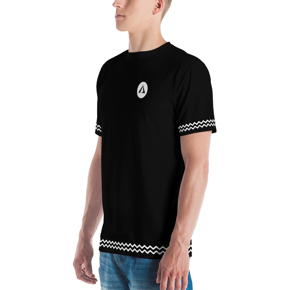 ANOYNTD Black ZIG ZAG Men's T-shirt