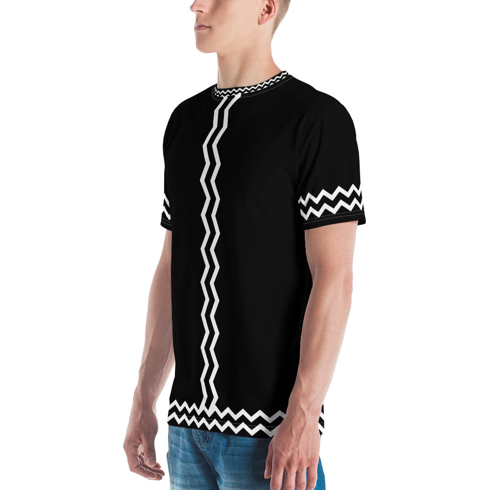 ANOYNTD Black ZIG ZAG Men's T-shirt