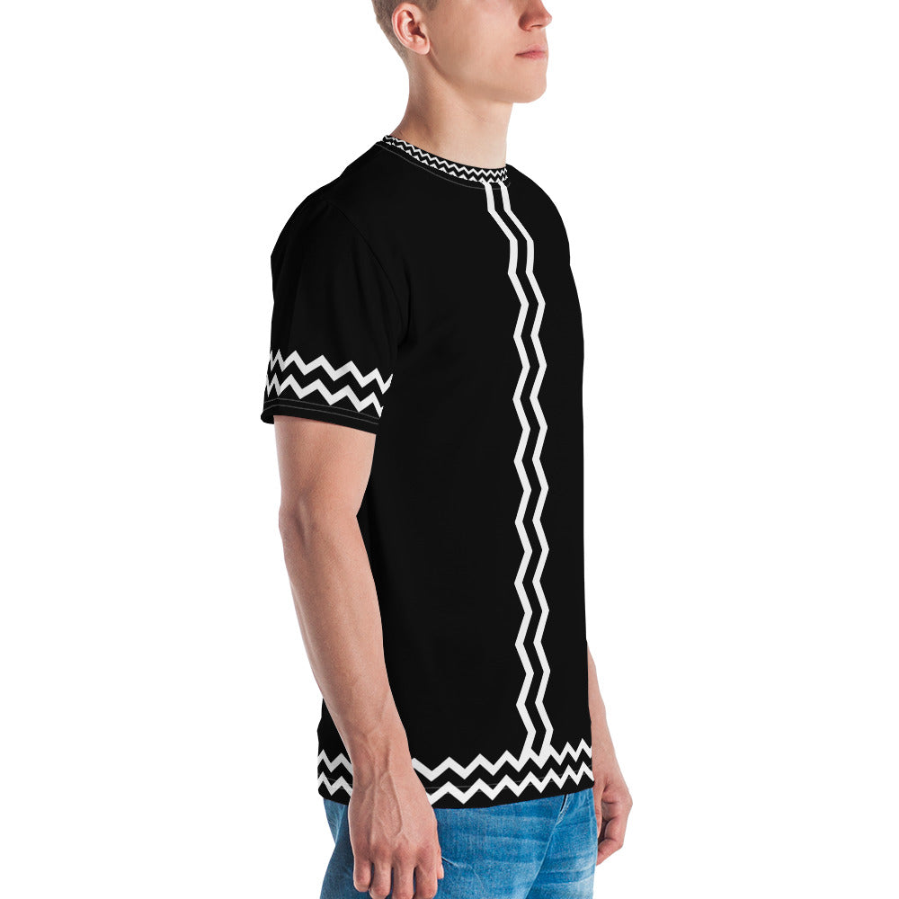 ANOYNTD Black ZIG ZAG Men's T-shirt