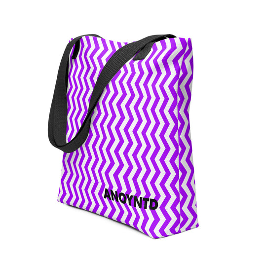 ANOYNTD Purple ZIG ZAG Tote bag