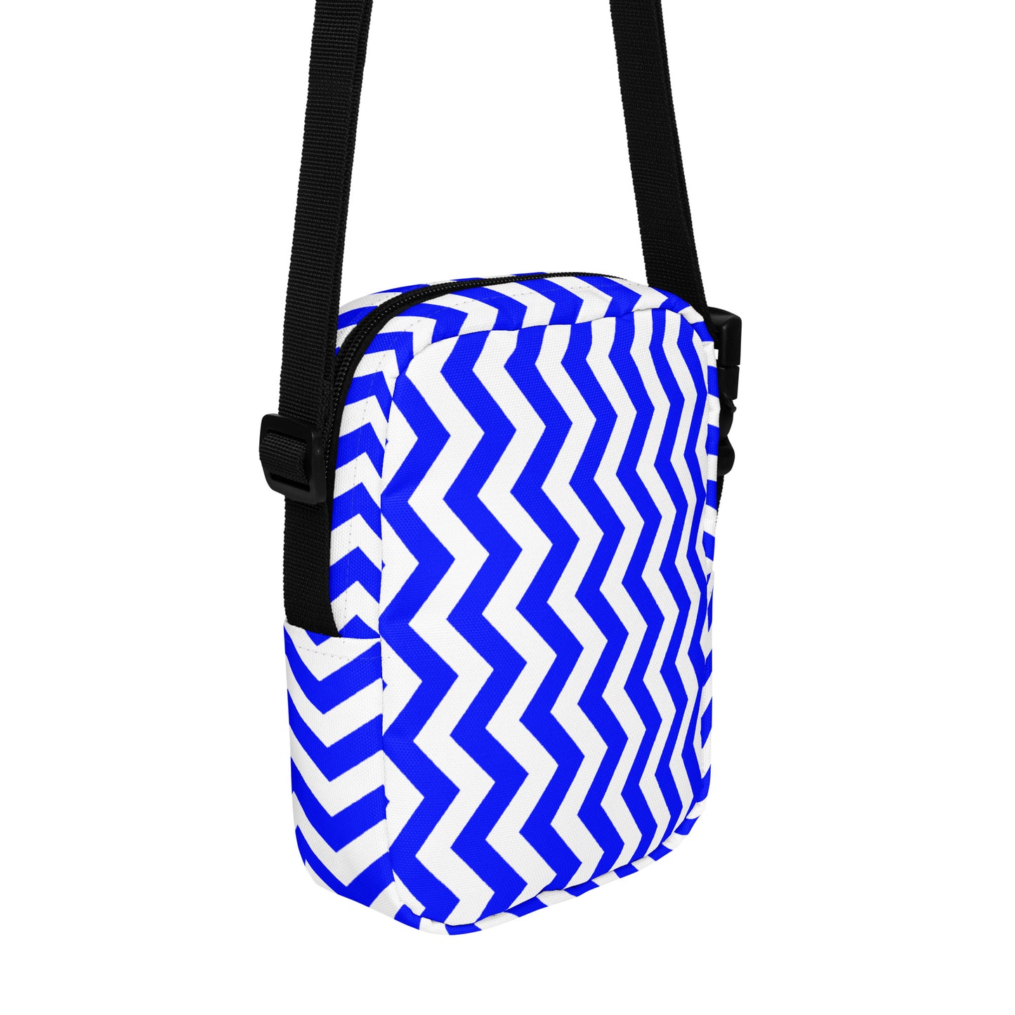 ANOYNTD Blue ZIG ZAG Utility crossbody bag