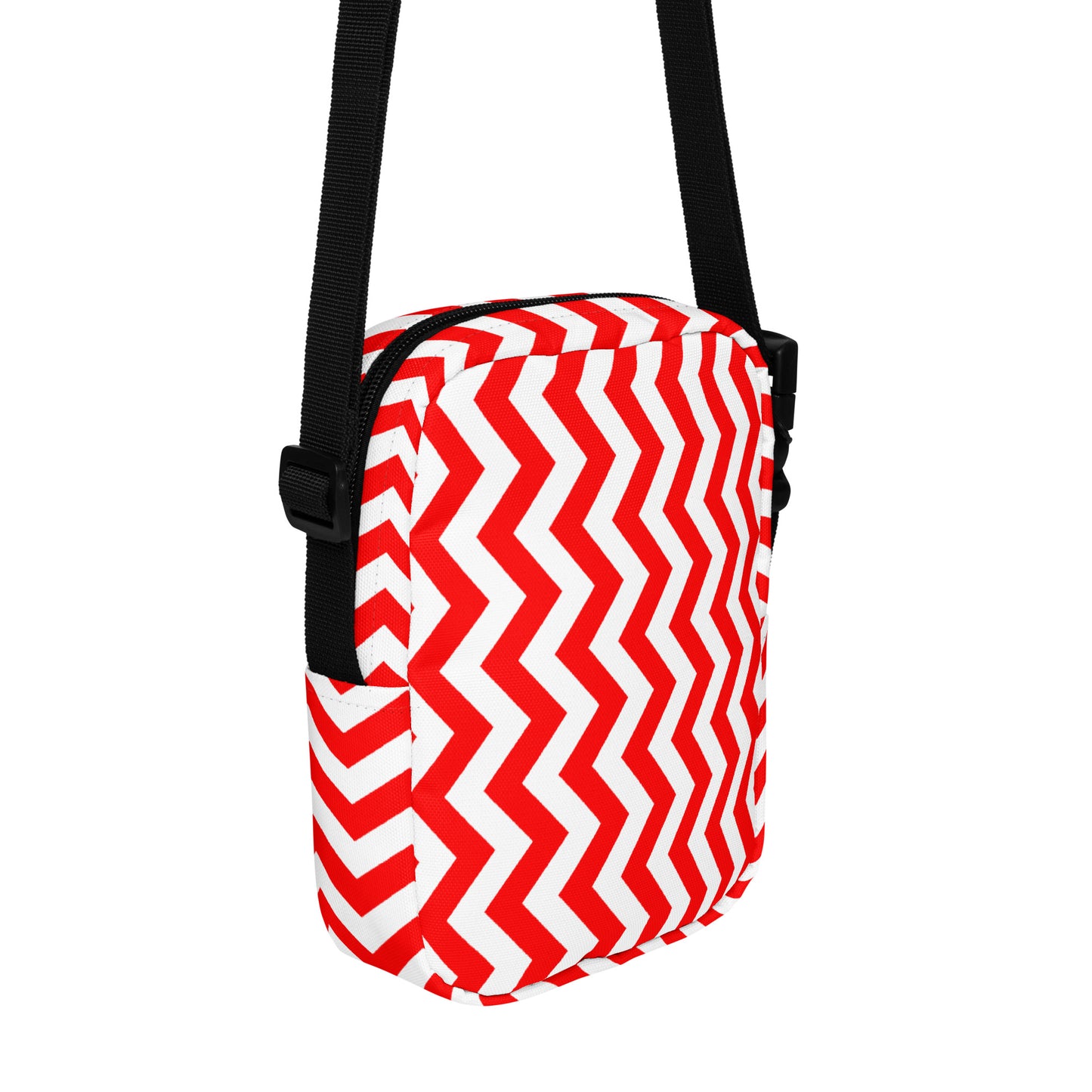 ANOYNTD Red ZIG ZAG Utility crossbody bag