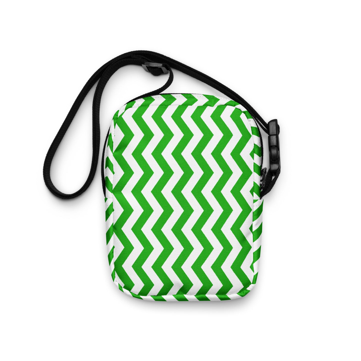 ANOYNTD Green ZIG ZAG Utility crossbody bag