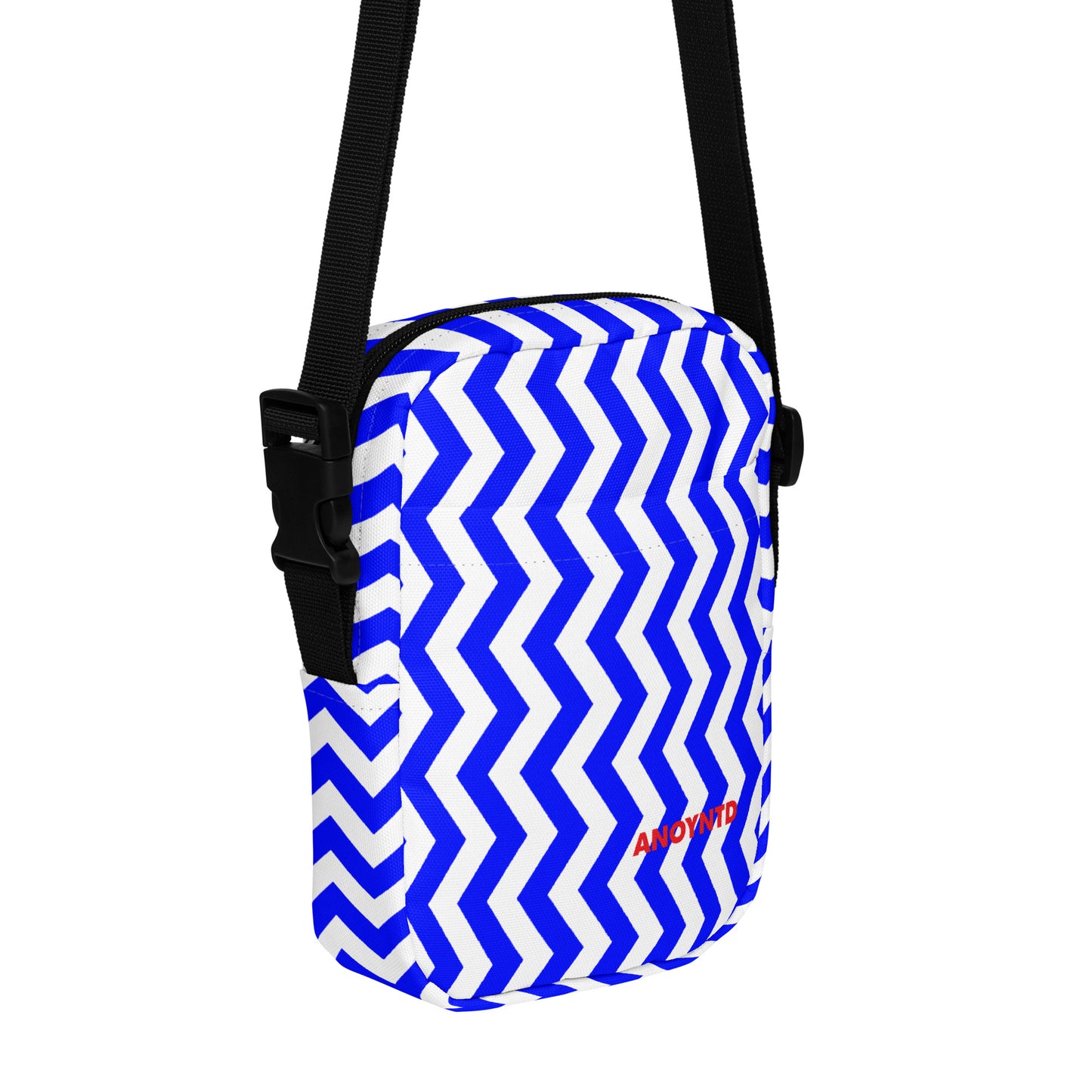 ANOYNTD Blue ZIG ZAG Utility crossbody bag