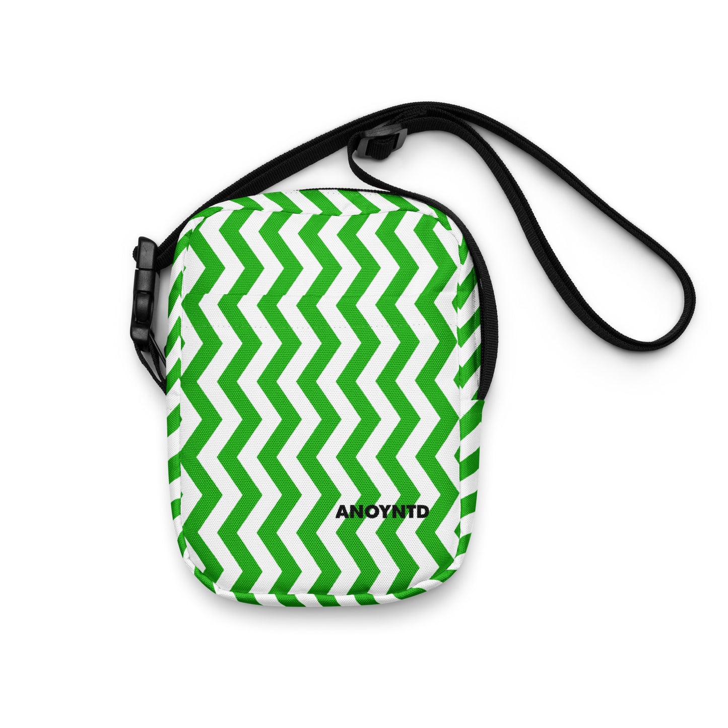 ANOYNTD Green ZIG ZAG Utility crossbody bag