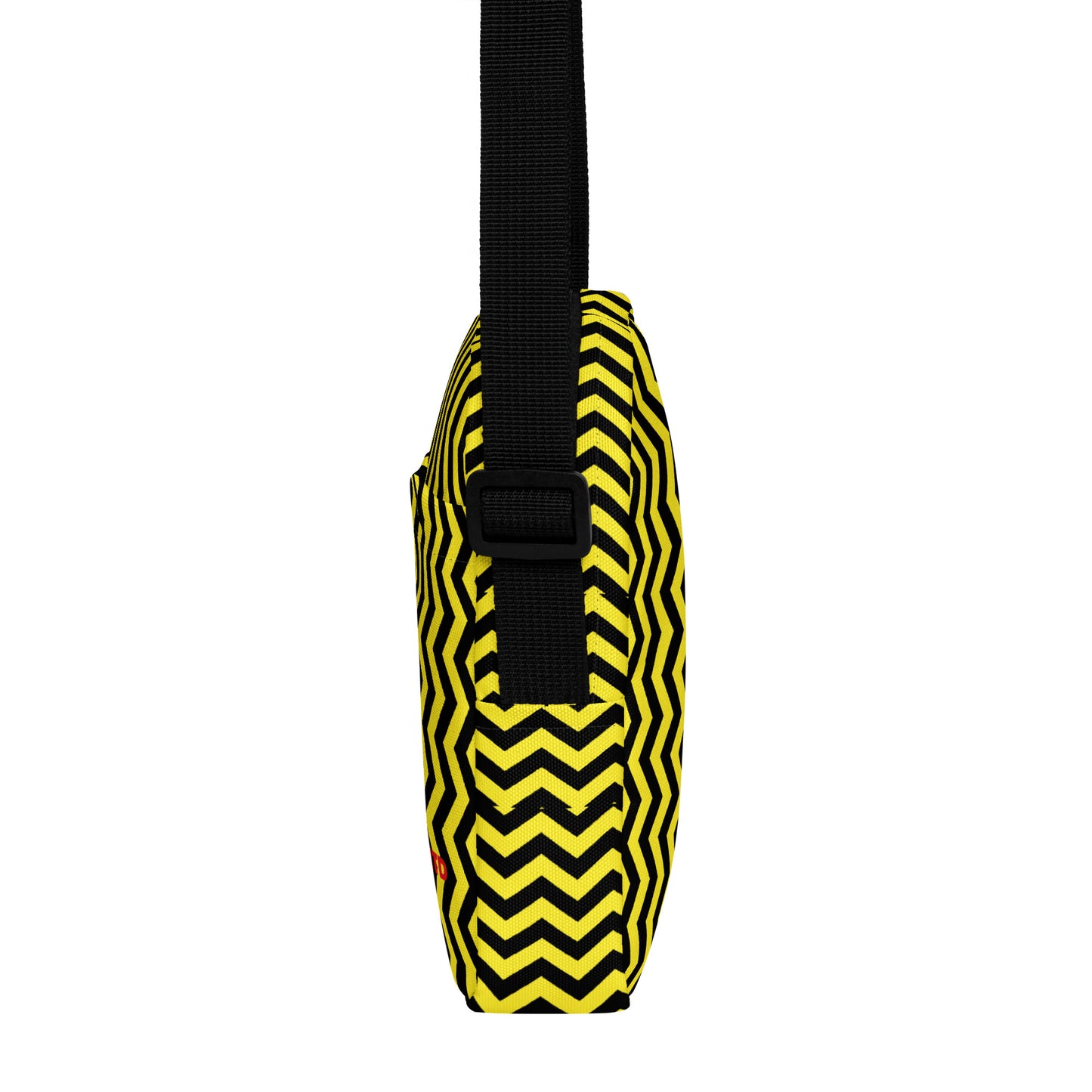 ANOYNTD Black/Yellow ZIG ZAG Utility crossbody bag