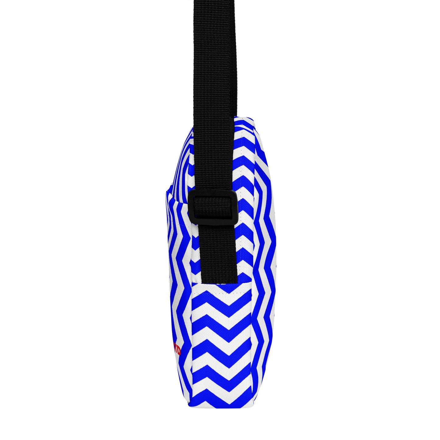 ANOYNTD Blue ZIG ZAG Utility crossbody bag