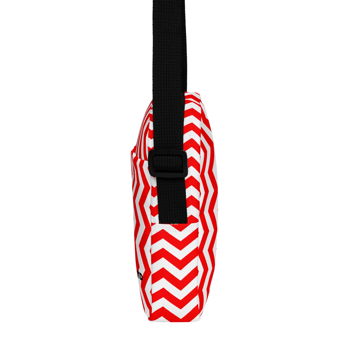 ANOYNTD Red ZIG ZAG Utility crossbody bag