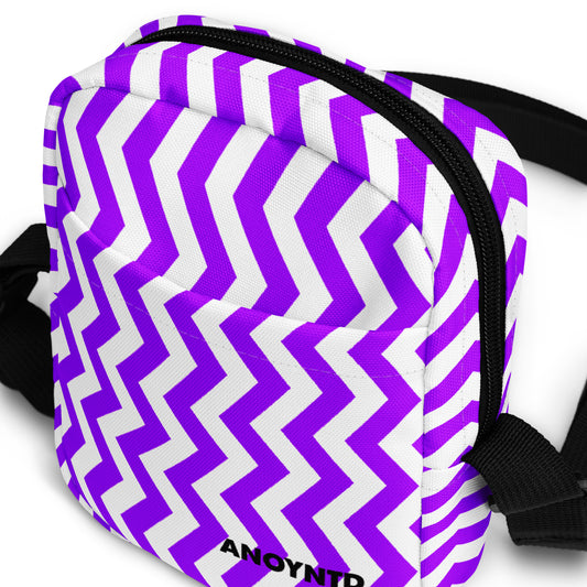 ANOYNTD Purple ZIG ZAG Utility crossbody bag